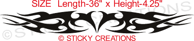 #148 Tribal Flame Sticker Decal Graphic